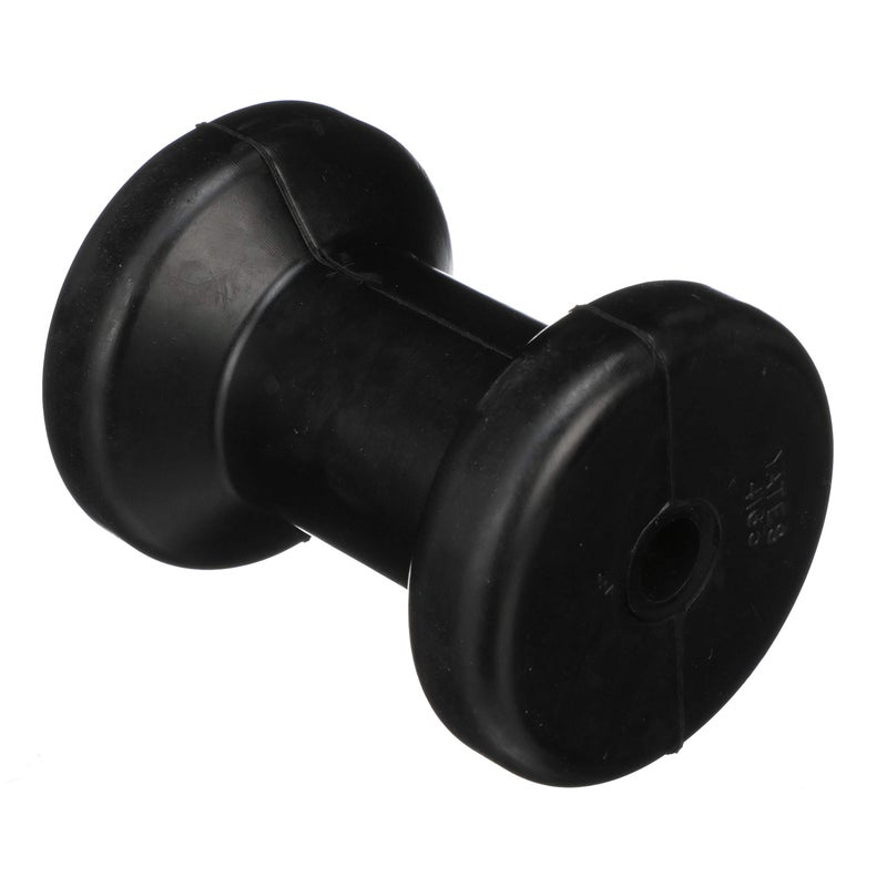 Seachoice Molded Spool Roller w/Plastic Sleeve, Black Rubber, 5 in. Wide, 5/8 in. ID Hole - Image 3